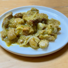 Chicharrón en salsa verde